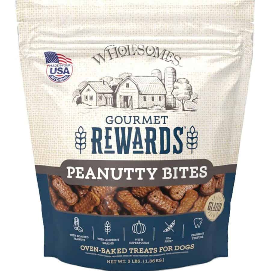 Wholesomes Gourmet Rewards Peanutty Bites Dog Treats 3 lb