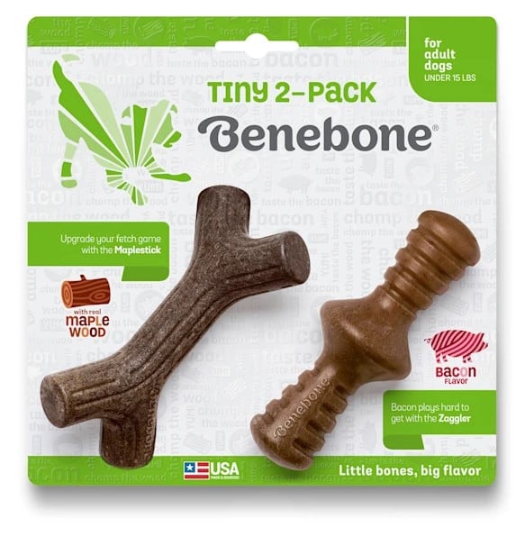 Benebone Zaggler & Maple Stick Dog Chew 2 Pack (Tiny)