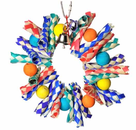 A&E American Fiesta Wreath Bird Toy