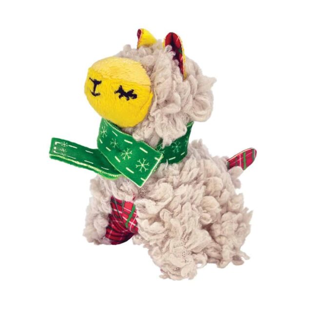 KONG Holiday Softies Scrattles Llama Cat Toy