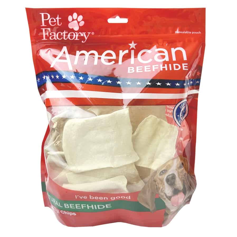 Pet Factory American Beefhide Rawhide Chips 22 oz