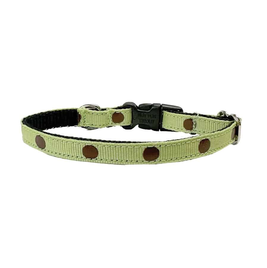 OmniPet Pocket Pups Tiny Mint Polka Dot Collar