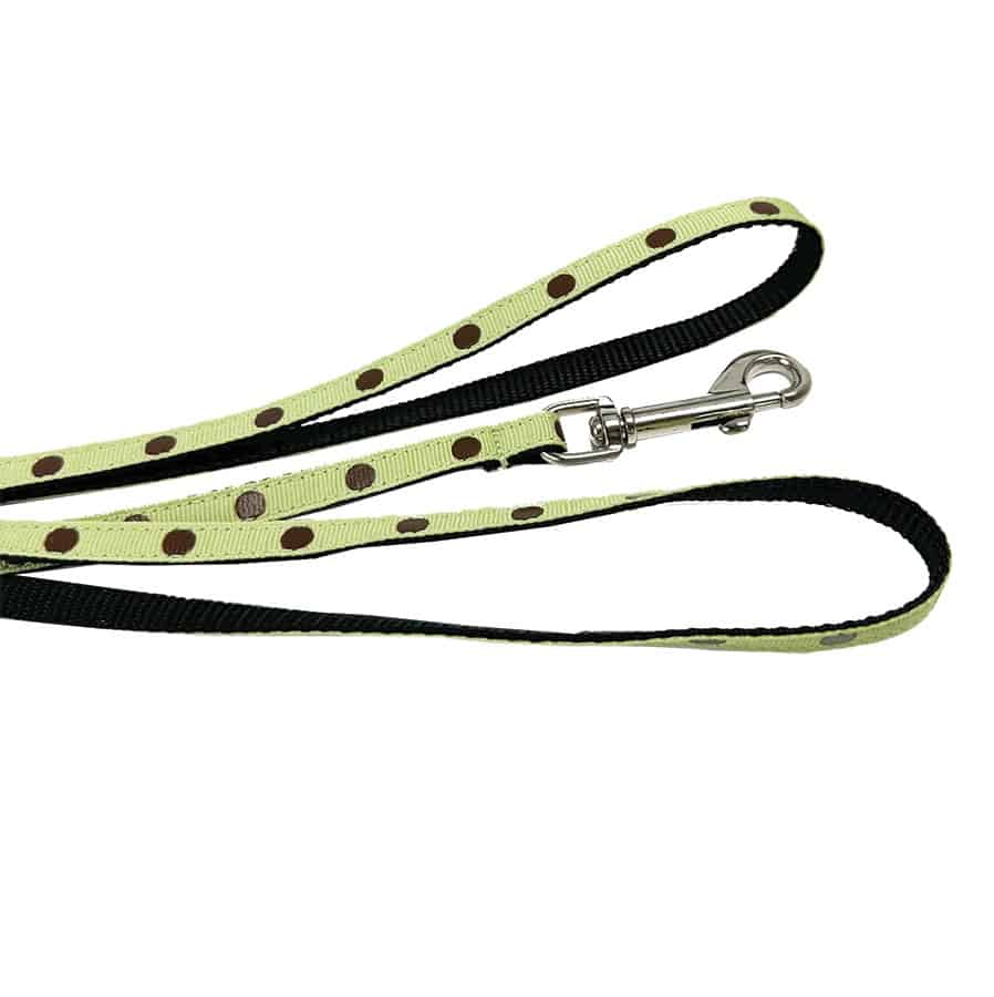OmniPet Pocket Pups Tiny Mint Polka Dot Leash