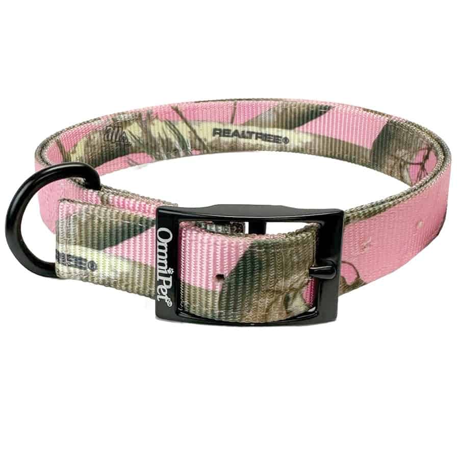 Realtree Pink Camo Nylon Dog Collar