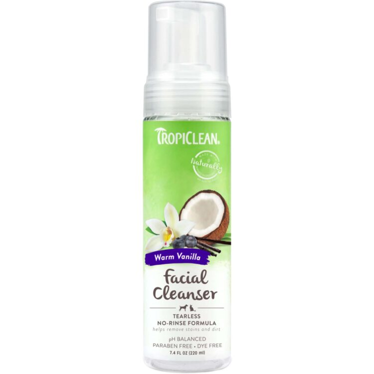 TropiClean® Warm Vanilla Waterless Foaming Facial Cleanser 7.4 oz