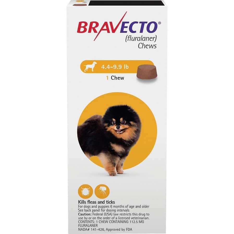Bravecto Chewable Flea & Tick Preventative for Dogs 4.4-9.9 lb