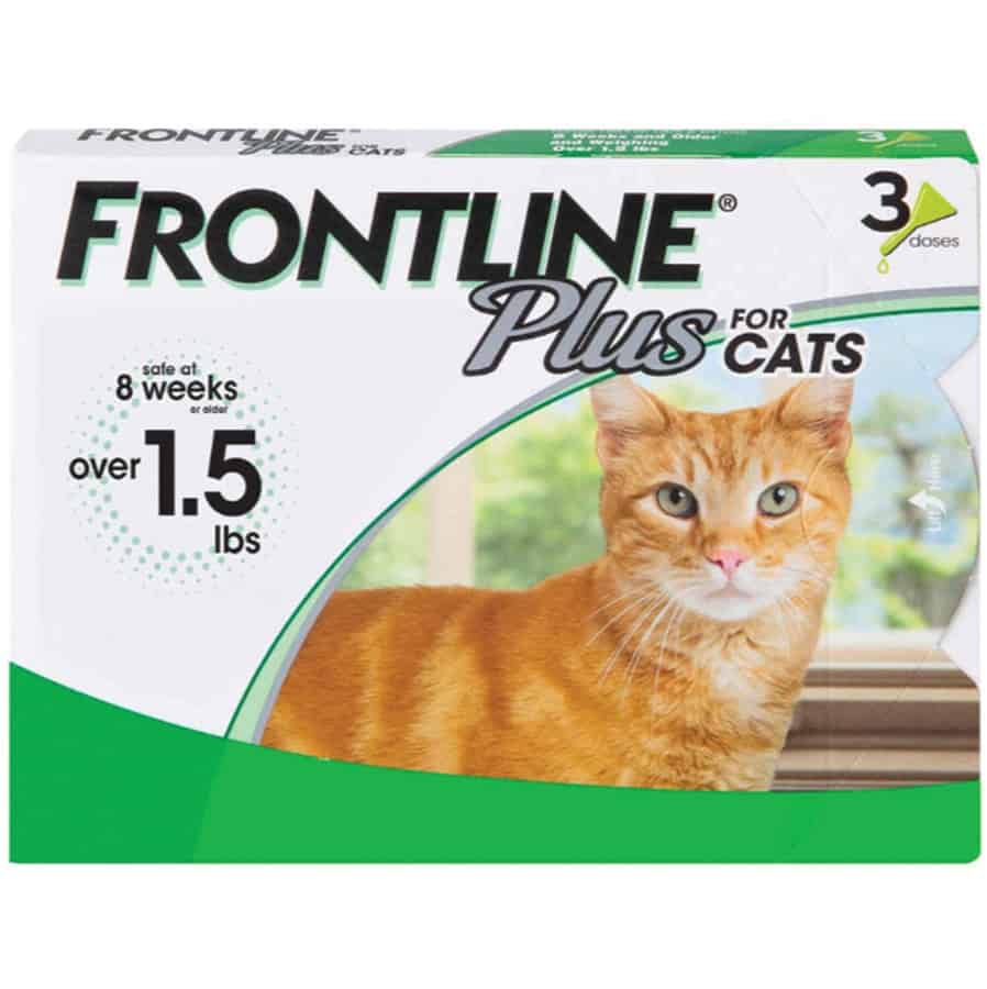 Frontline Plus Flea & Tick Spot-On for Cats Over 1.5 lbs 3 Pack