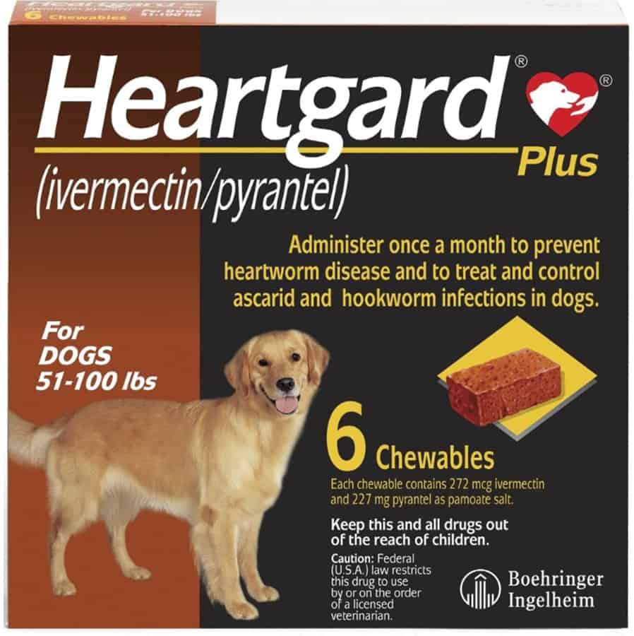 Heartgard Plus Soft Chews for Dogs up to 51-100 lbs 6 Pack