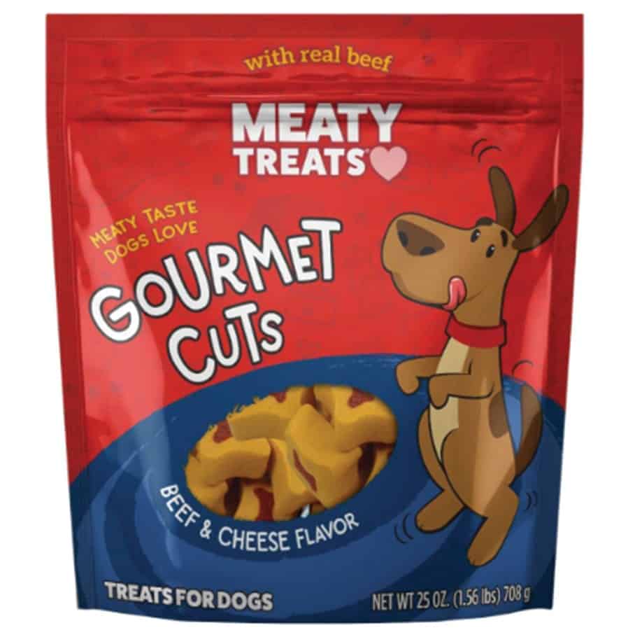 Meaty Treats Gourmet Cuts Beef & Cheese Dog Treats 25 oz