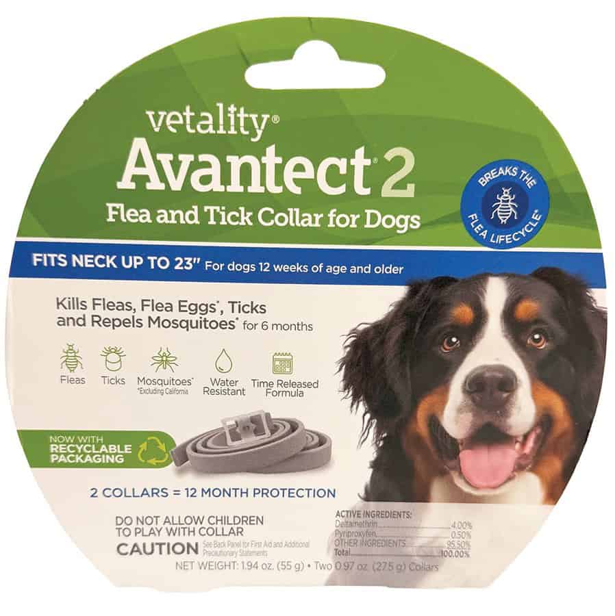 Vetality Avantect II Flea & Tick Collar for Medium/Large Dogs 26"