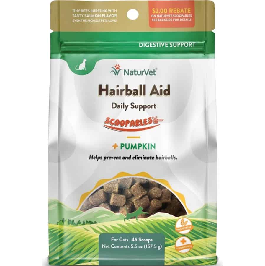 NaturVet Scoopables Hairball Aid Supplement for Cats 5.5 oz