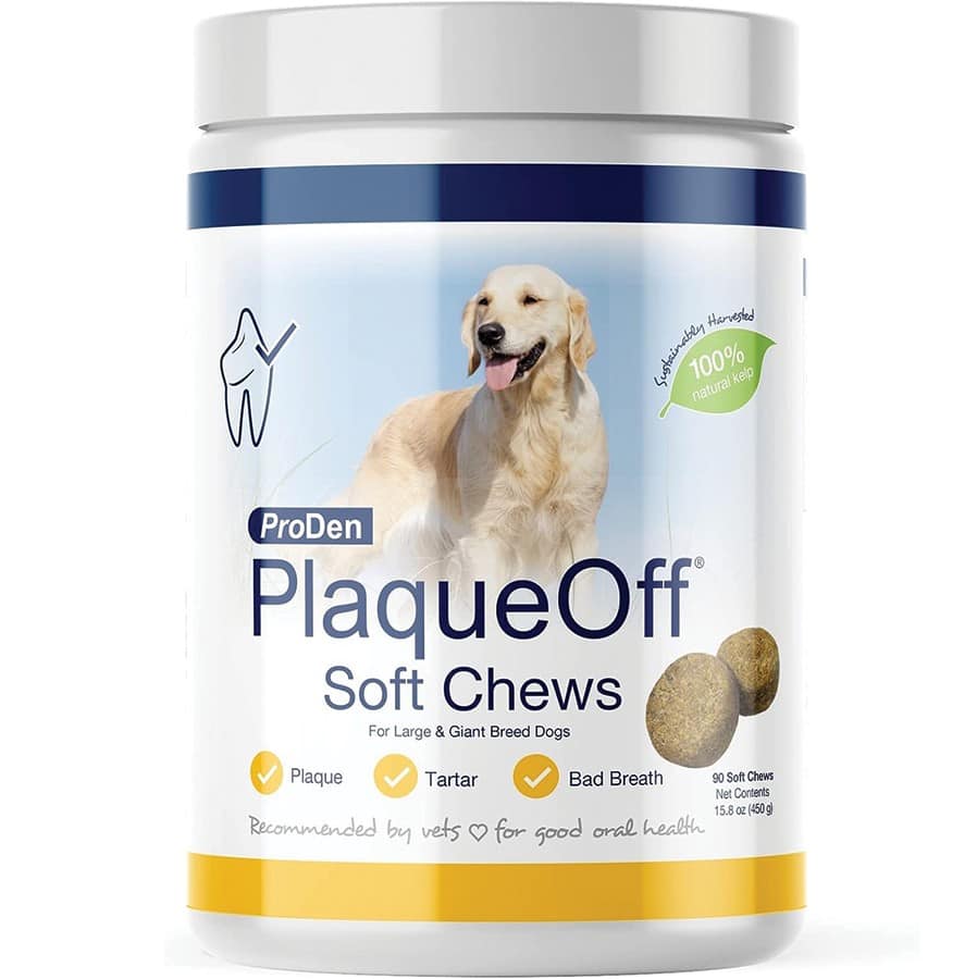ProDen Plaque Off Dental Care Soft Chews for Large Dogs 45 Ct