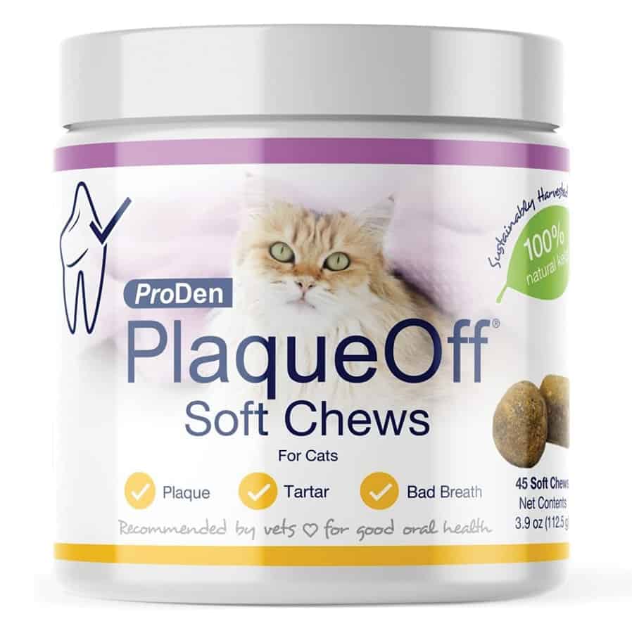 ProDen Plaque Off Dental Care Soft Chews for Cats 45 Ct