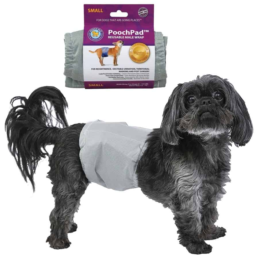 PoochPants Reusable Dog Male Wrap Small