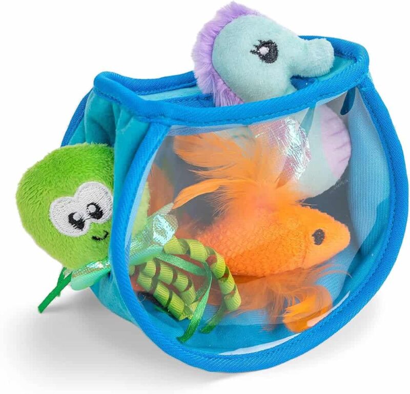 Catstages Hide & Seek Fishbowl Catnip Cat Toy 3-in-1