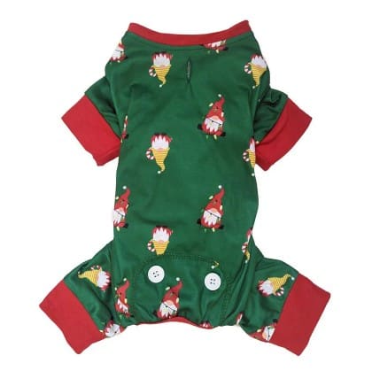 Fashion Pet Holiday Gnome Dog Pajamas