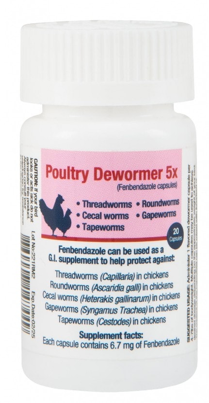 Poultry Dewormer 5X 20 Ct
