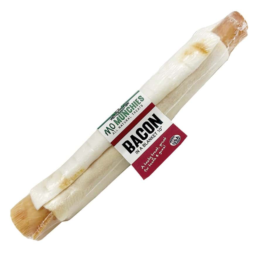 Mo Munchies Bacon in a Blanket 10" Natural Dog Chew Treat