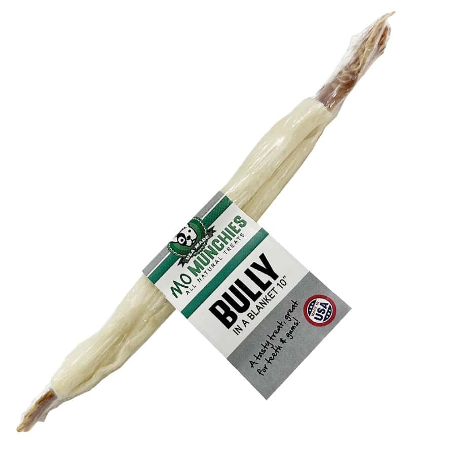 Mo Munchies Bully in a Blanket Natural Dog Chew Treat 10"