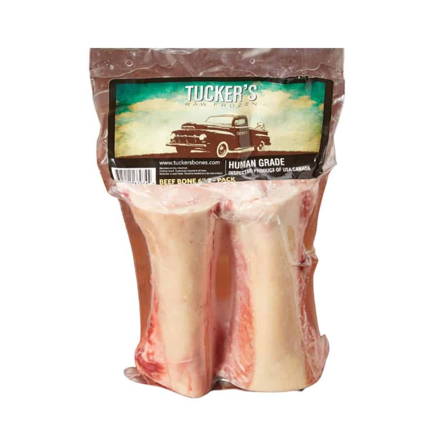 Tucker's Frozen Raw Beef Bones 6" 2 Pack