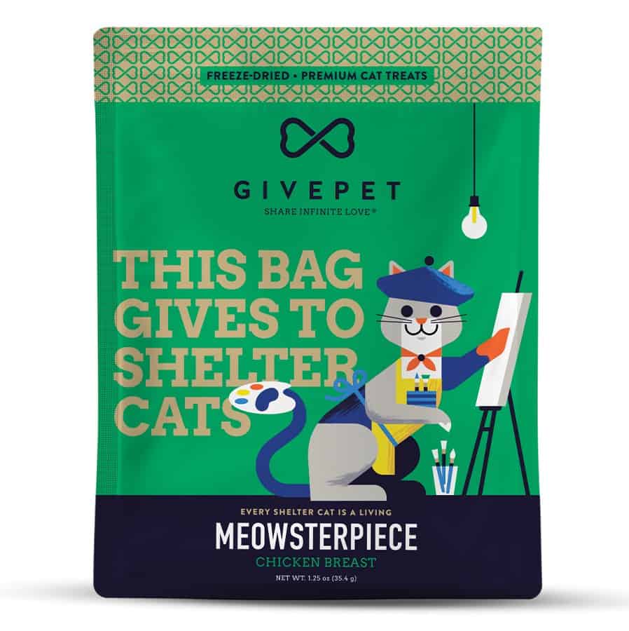 Givepet Meowsterpiece Freeze Dried Cat Treats 1.25 oz