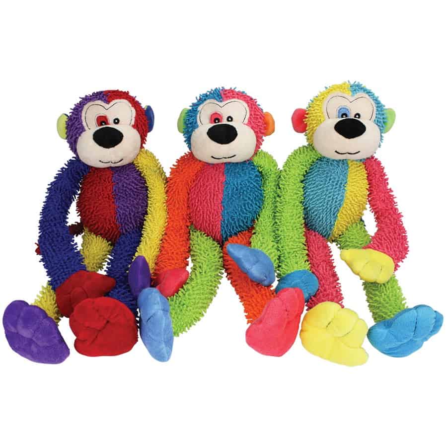 Multipet Multi Crew Monkey Assorted Dog Toy