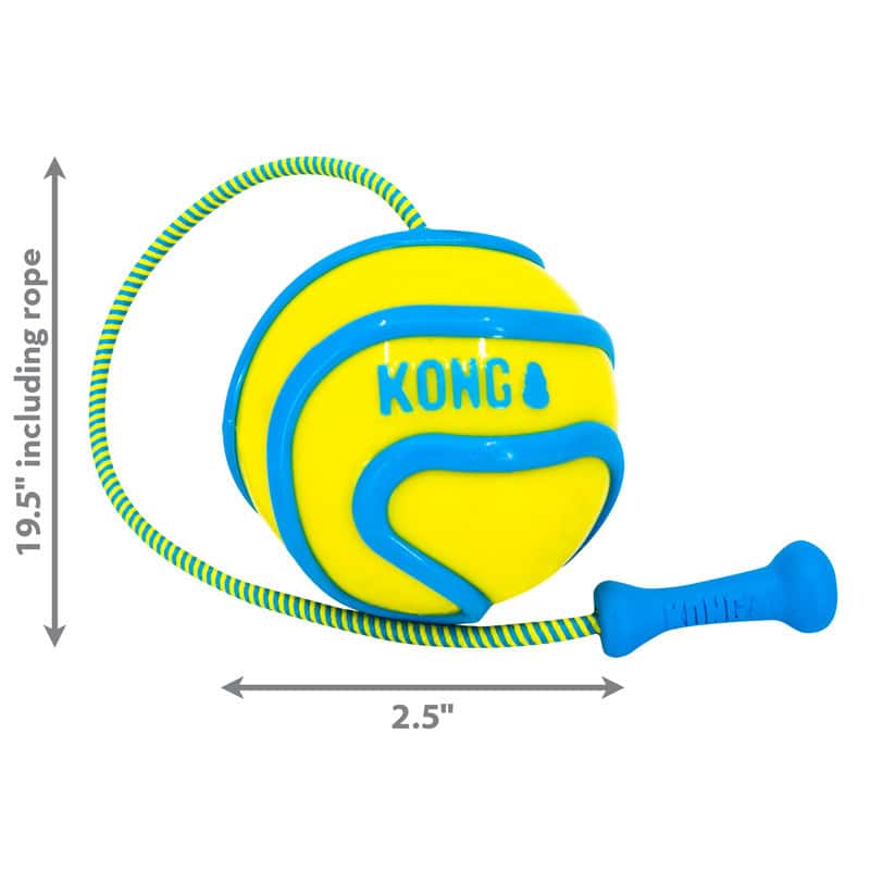 KONG Assorted Bunji High-Viz Ball Dog Toy Medium