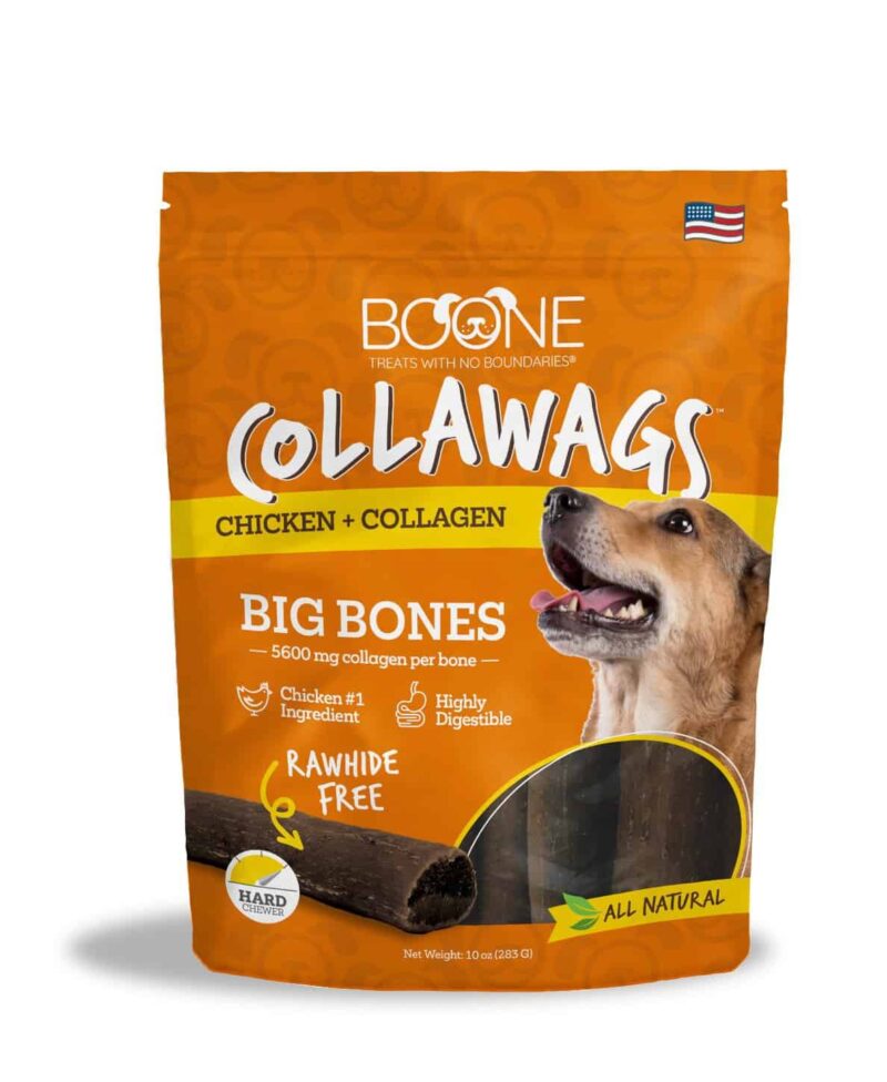 Boone Collawags Large Bones Chicken Flavor Dog Treat 10 oz