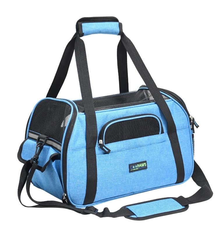GOOPAWS Soft Sided BLUE Pet Carrier 19"