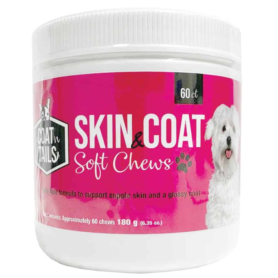 Coat N' Tails Skin & Coat Soft Chews for Dogs 60 Ct