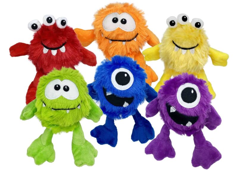 Multipet Minipet Plush Monsters 5" Assorted Dog Toy