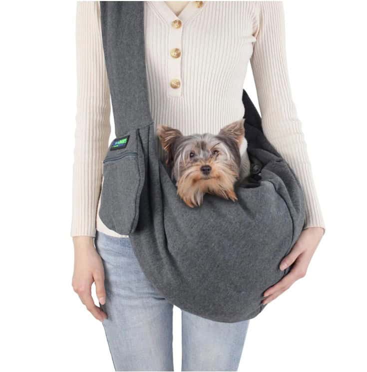 GOOPAWS Hands Free Comfy Pet Sling Carrier