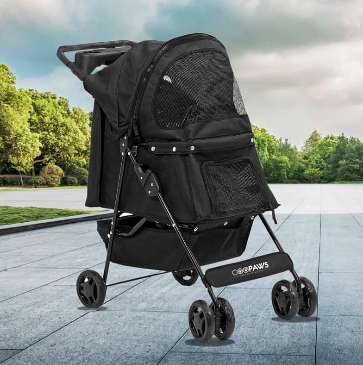 GOOPAWS 4-Wheel Promenade Pet Stroller 36"