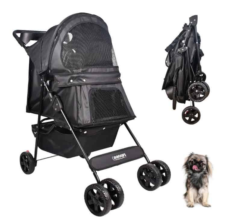 GOOPAWS 4-Wheel Promenade Pet Stroller 36"