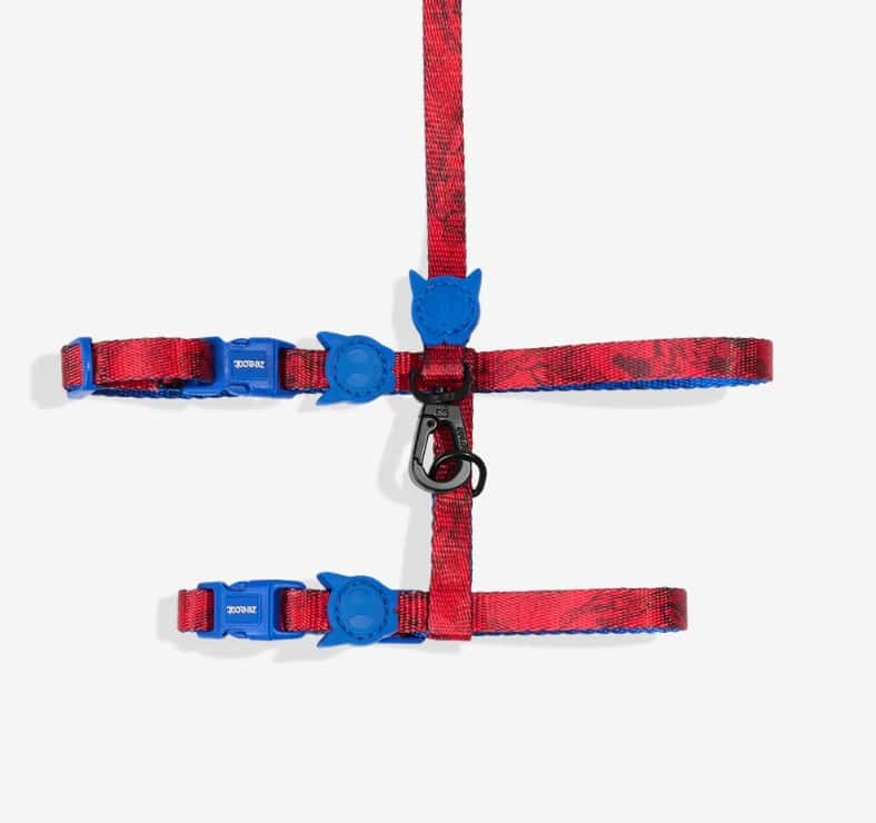 Zee.Cat Spider Man Cat Harness & Leash Set