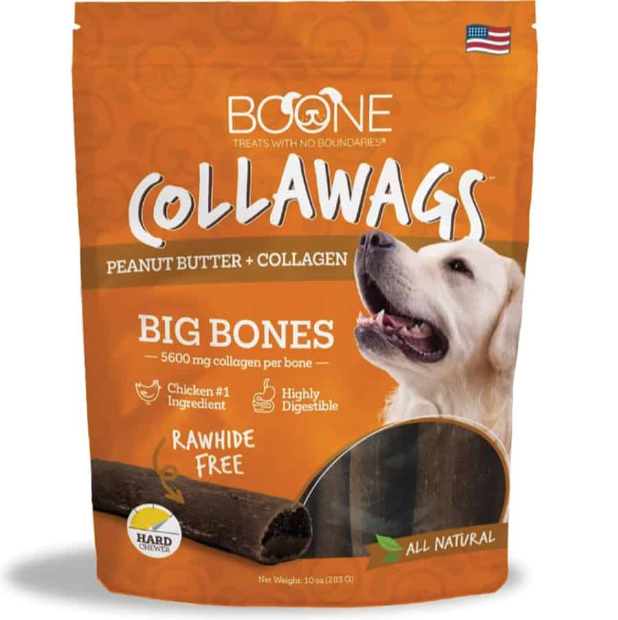 Boone Collawags Peanut Butter + Collagen Big Bones Dog Treat 10 oz