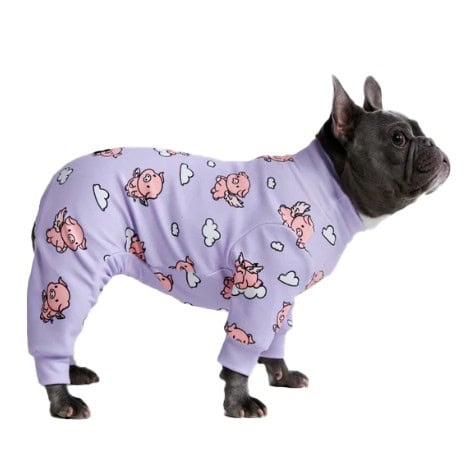 Spark Paws When Pigs Fly Purple Dog Pajamas