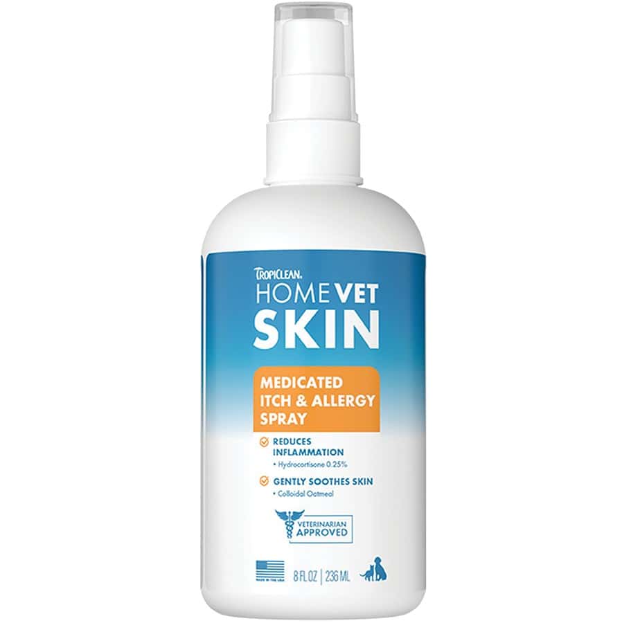 Tropiclean HomeVet Itch & Allergy Spray 8 oz