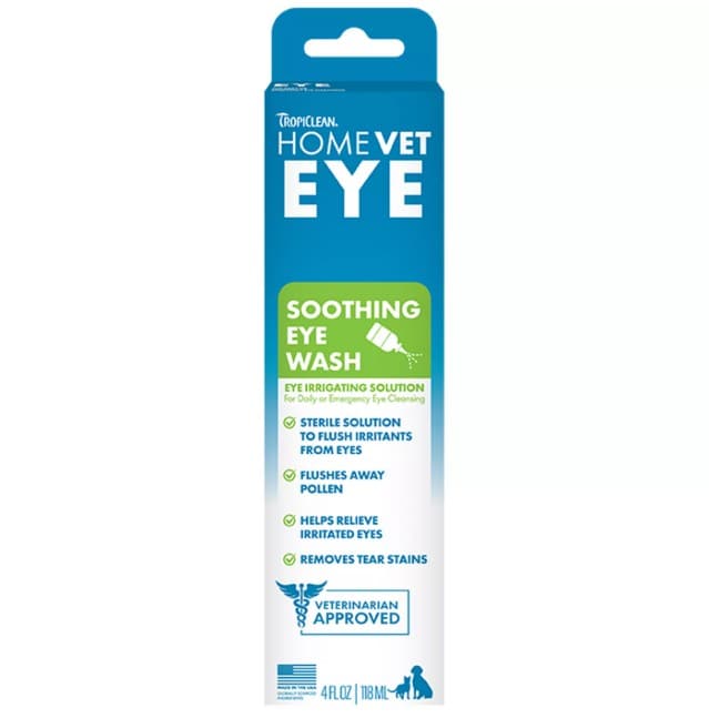 Tropiclean HomeVet Soothing Eye Wash 4 oz