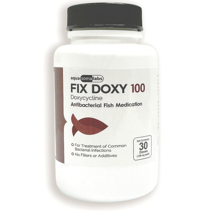 Fix Doxy (Doxycycline) Capsules Fish Antibiotics 100 mg 30 Ct