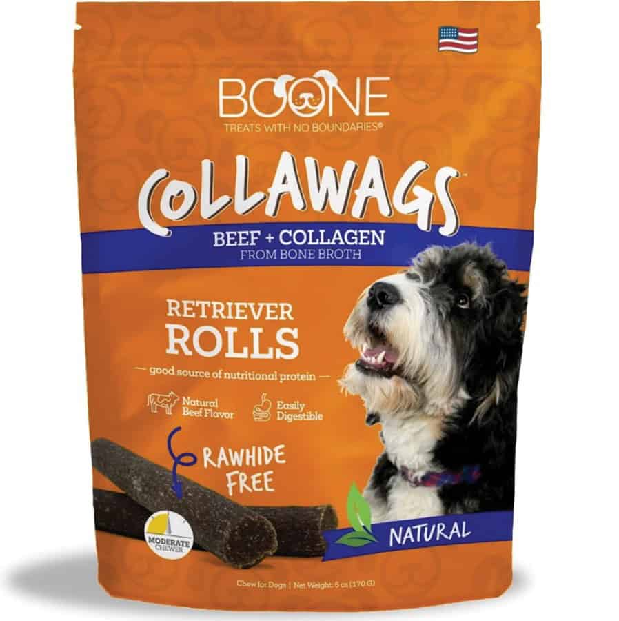 Boone Collawags Beef + Collagen Retriever Rolls Dog Treat 6 oz