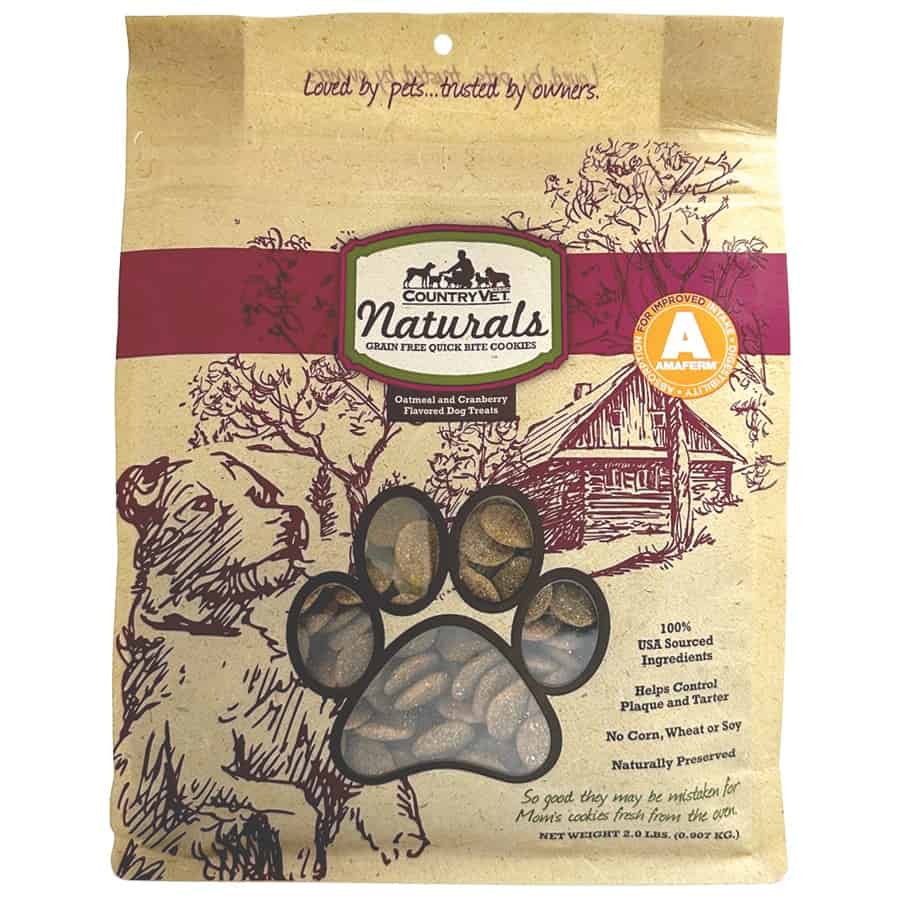 Country Vet Naturals Oatmeal & Cranberry Dog Treats 2 lb