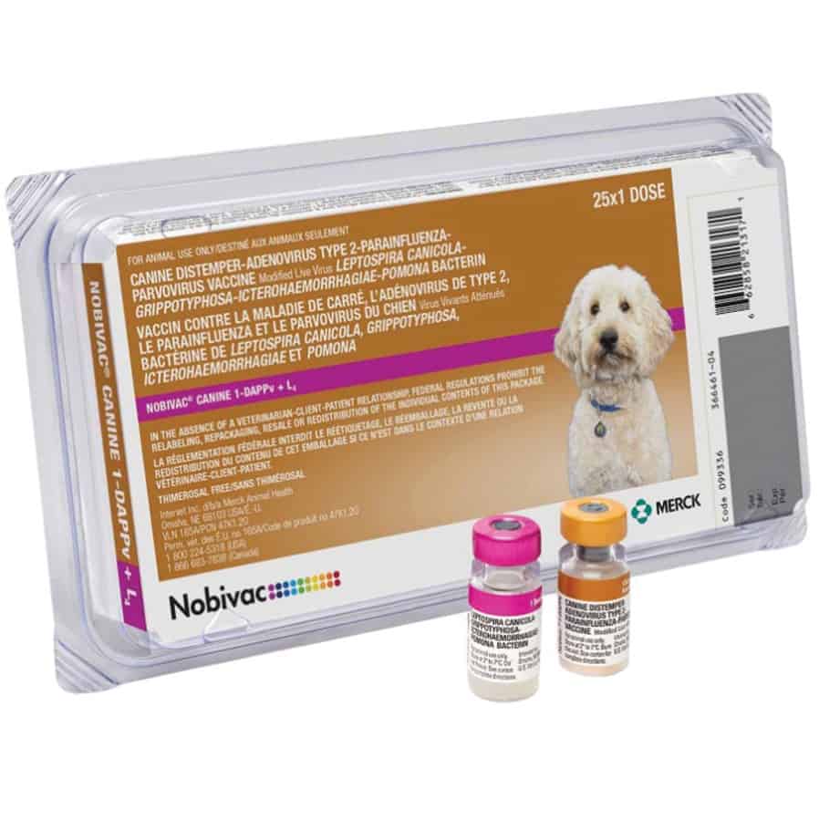 Nobivac Canine 1-DAPPv+L4 Dog Vaccine 25 Dose