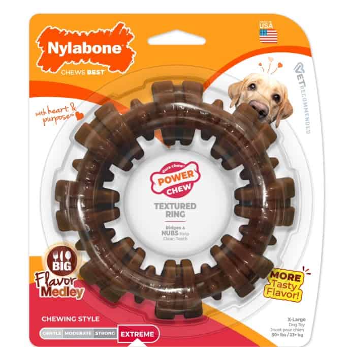 Nylabone® Power Chew Textured Ring Dog Toy X-Large
