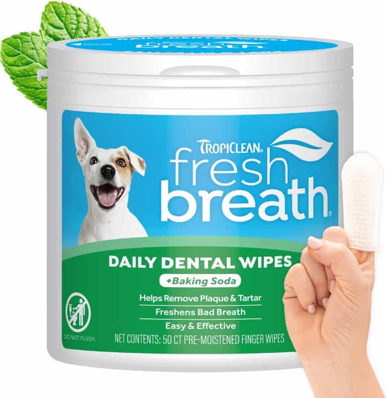 TropiClean® Dental Finger Wipes for Dogs & Cats 50 Ct