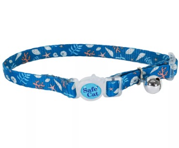 Safe Cat® Fashion Adjustable Breakaway Cat Collar – Under the Sea